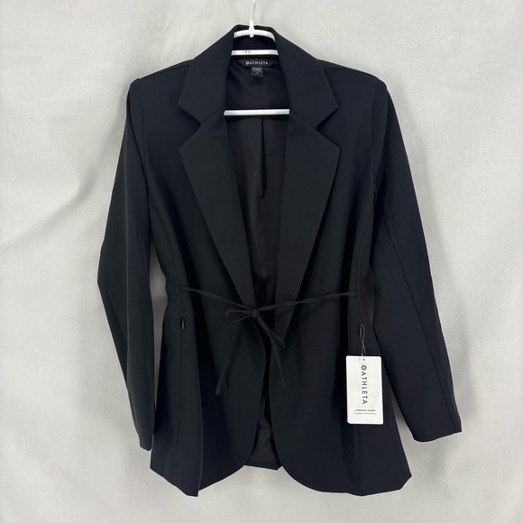 NWT Athleta women’s 4 black blazer jacket endless primatwill professional work - Picture 2 of 13